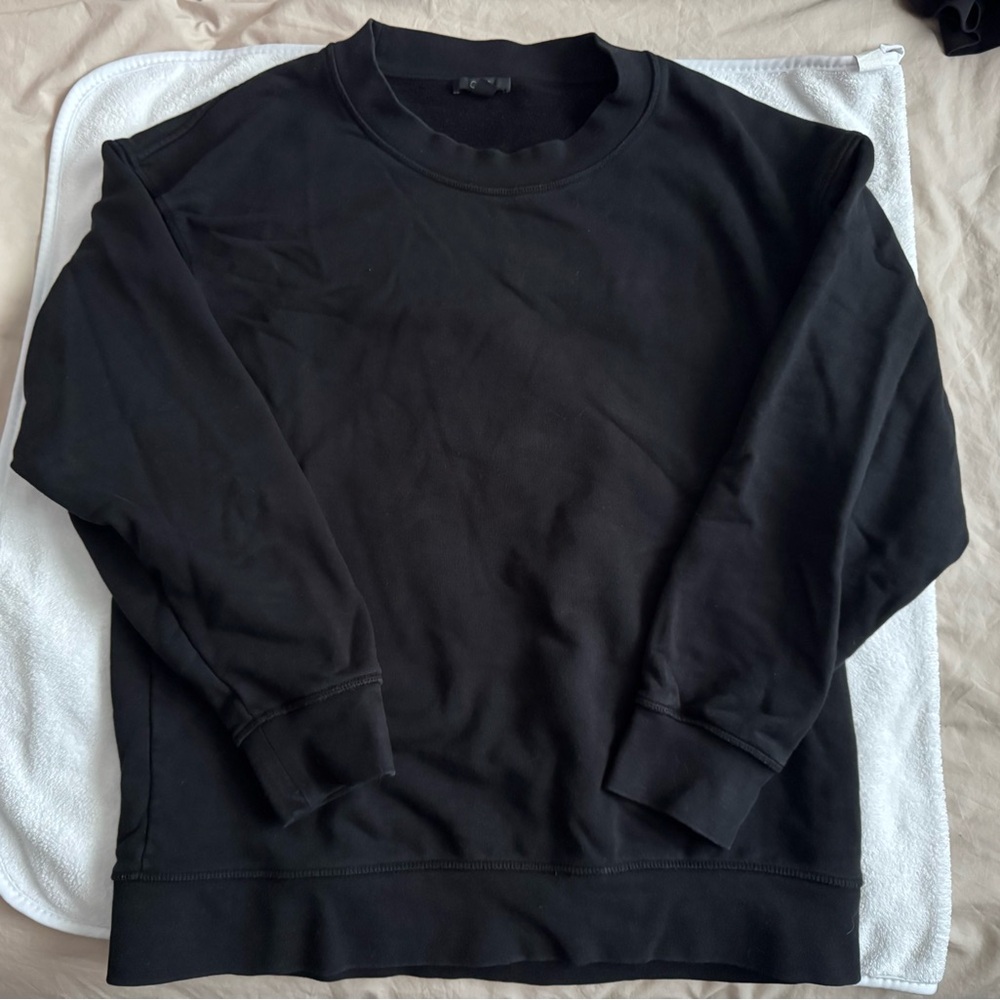 COS Men's Black Crewneck Sweater